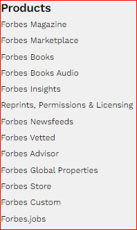 Forbes Products